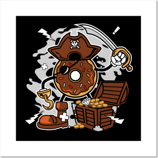 PIRATE DONUT Posters and Art